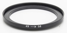 Filter Adapter Ring 49mm-58mm 49-58 Screw-In
