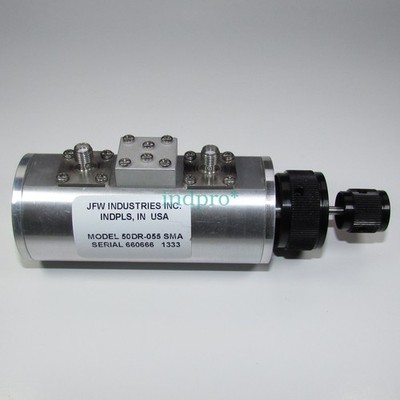Used JFW 50DR-055 DC-2GHz 0-30dB 1dB stepper 2W RF manual step attenuator #zv