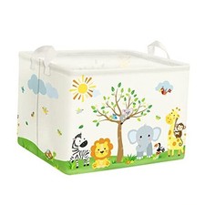 Safari Animal Tree Baby Nursery Basket Rectangle Bedroom Forest Elephant