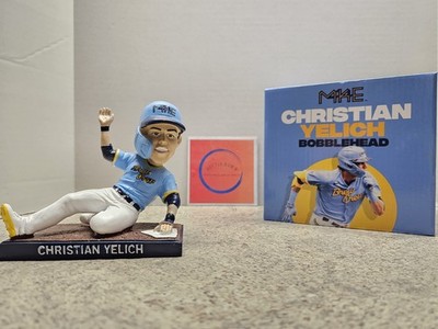 Christian Yelich Milwaukee Brewers MLB 2024 Season Seat Holder Bobblehead NIB