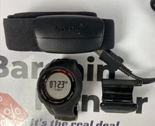 M1002 Garmin Forerunner 21 GPS Watch Black with Heat Rate Monitor Broken Band