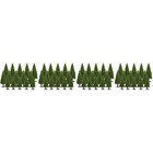 60 Pcs Pine Tree Modle DIY Scenery Landscape Scenery Tree Architecture