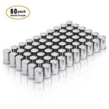 Abs Plastic Lug Nut Covers Caps For Semi Truck 60cps 33mm Chrome