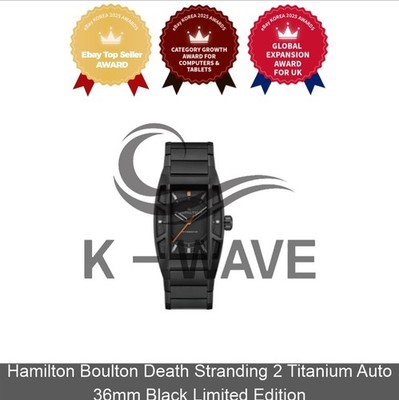 Hamilton Boulton Death Stranding 2 Titanium Auto 36mm Black Limited Edition