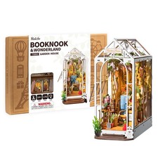 Rolife DIY Book Nook Kits for AdultsGarden House Bookshelf Insert Booknook3d ...