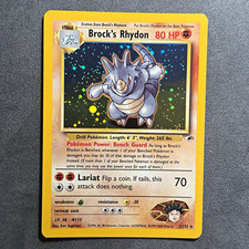 Brock's Rhydon Gym Heroes 1999 - 2/132 -  Holo Rare English Pokemon TCG on eBay