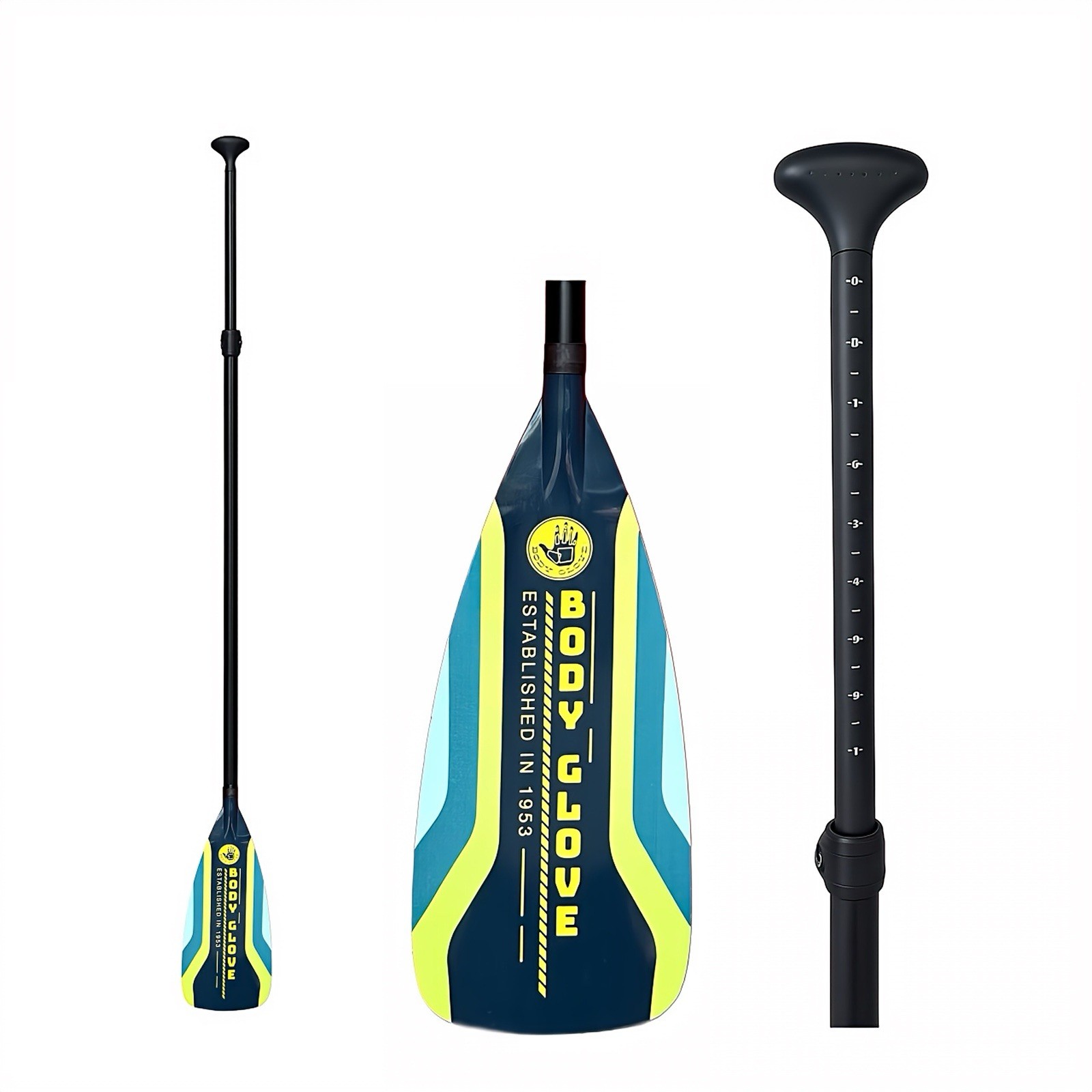 3-Piece Adjustable SUP Paddle –Lightweight, Floating Aluminum Shaft (Body Glove)