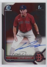 2022 Bowman Draft Chrome Draft Pick Auto Cutter Coffey #CDA-CC Auto 0vg0