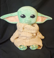 Star Wars Mattel Mandalorian The Child Baby Yoda Grogu 14" Plush Toy VTG Style
