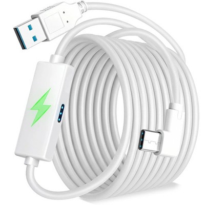 16FT Link Cable For Quest 3S 3 Quest 2 Pro With Charging Port USB 3.0 VR Headset