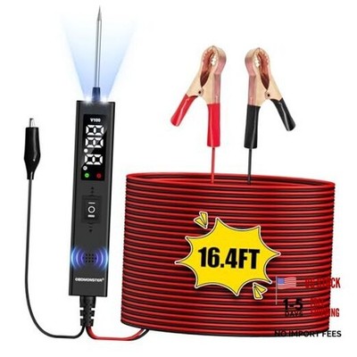 Power Circuit Probe Tester, V100 Circuit Tester, 0-80V DC Test Light 
