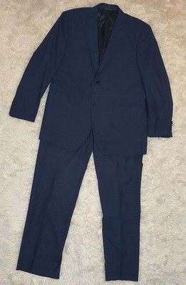 Ermenegildo Zegna Saks Fifth Avenue Mens 100% Virgin Wool 2-Piece Suit Size 44