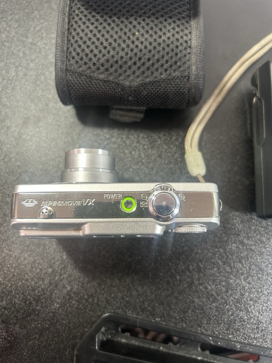 Sony Cyber-shot DSC-W50 6.0MP Digital Camera - Silver for sale