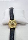 Wittnauer Gold Tone Leather Band Watch 17.7g — photo 1