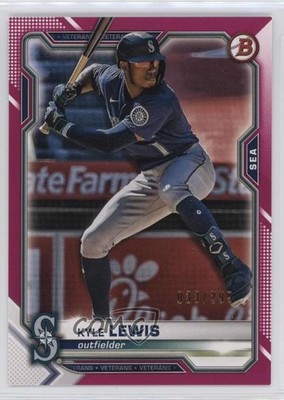 2021 Bowman Fuchsia Border 33/299 Kyle Lewis #48 2z3