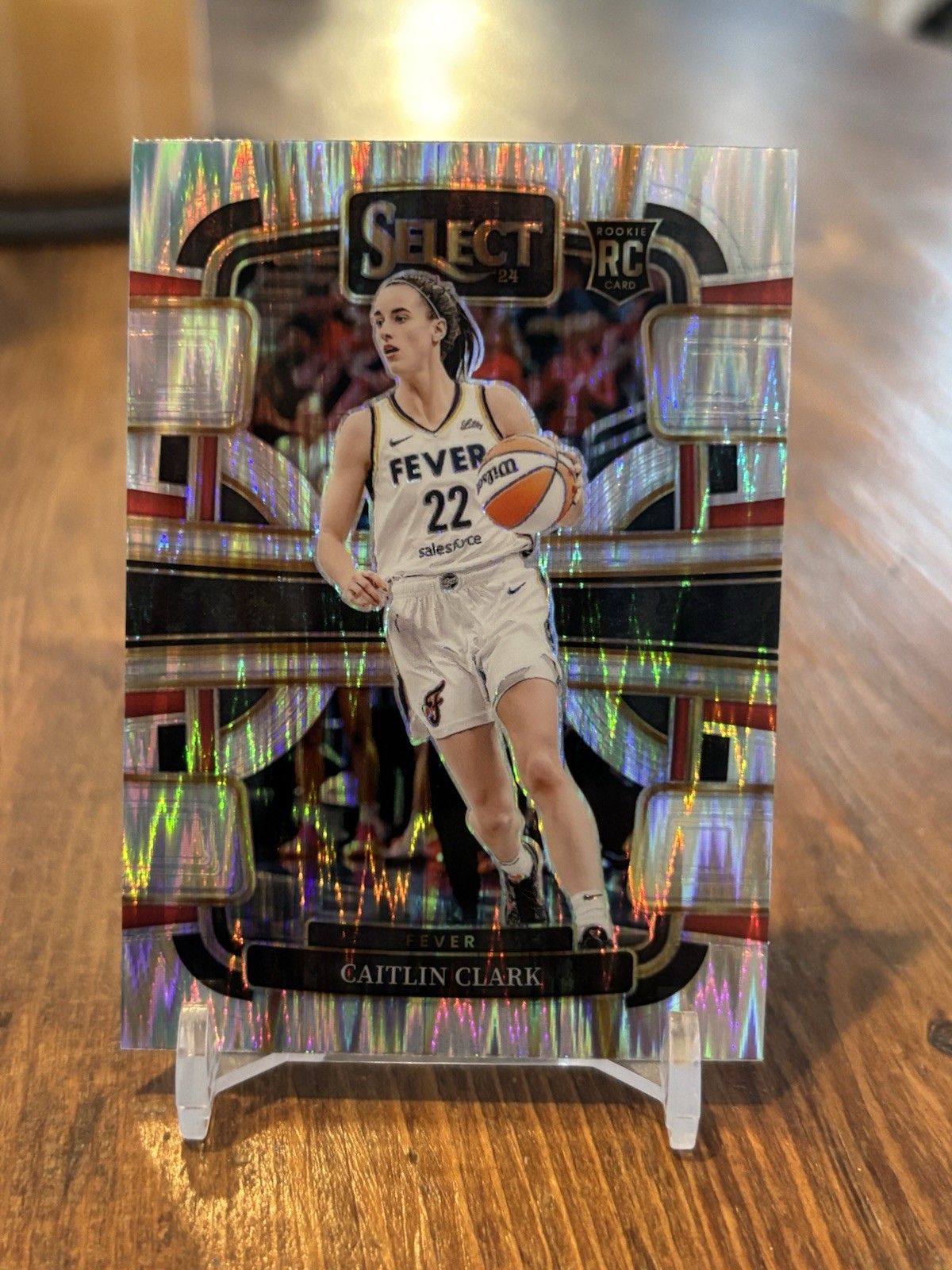 2024 Panini Select WNBA Concourse Caitlin Clark #72 Silver Flash Prizm RC