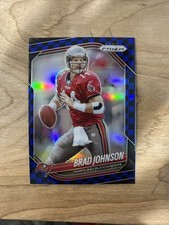 2025 Panini Prizm Brad Johnson BLACK BLUE Checkerboard SSP Prizm CASE HIT