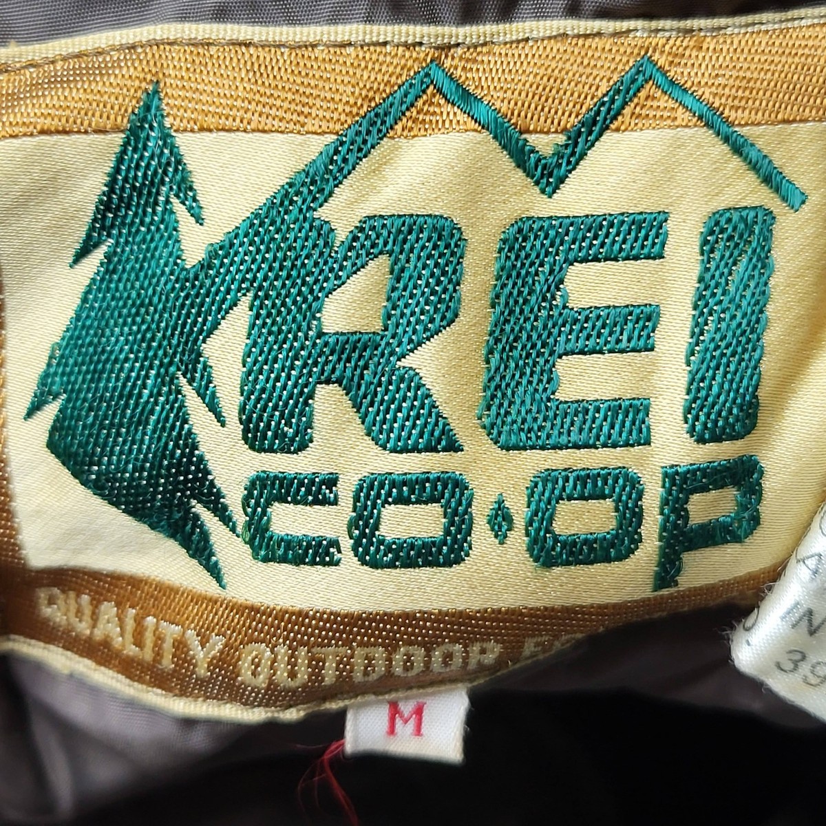 VINTAGE REI Co-Op Men Jacket M Green Down Ripstop Insulated