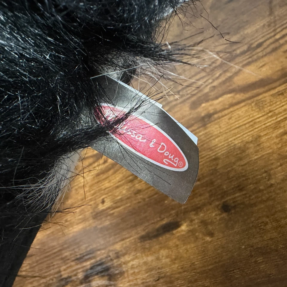 NWT Melissa & Doug 25" Border Collie Dog Plush Stuffed Toy Realistic Black White - Image 4 of 4