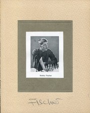Bobby Fischer World Chess Champion Grandmaster Signed Autograph Photo R&R COA