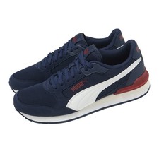Puma ST Runner V4 Mesh Navy White Darl Crimson Men Unisex Casual Shoes 399666-05