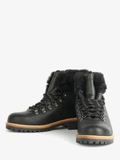 BNIB Barbour Paisley Faux Fur Lined Ankle Boots Black Sz: Uk 4/37 RRP: £159