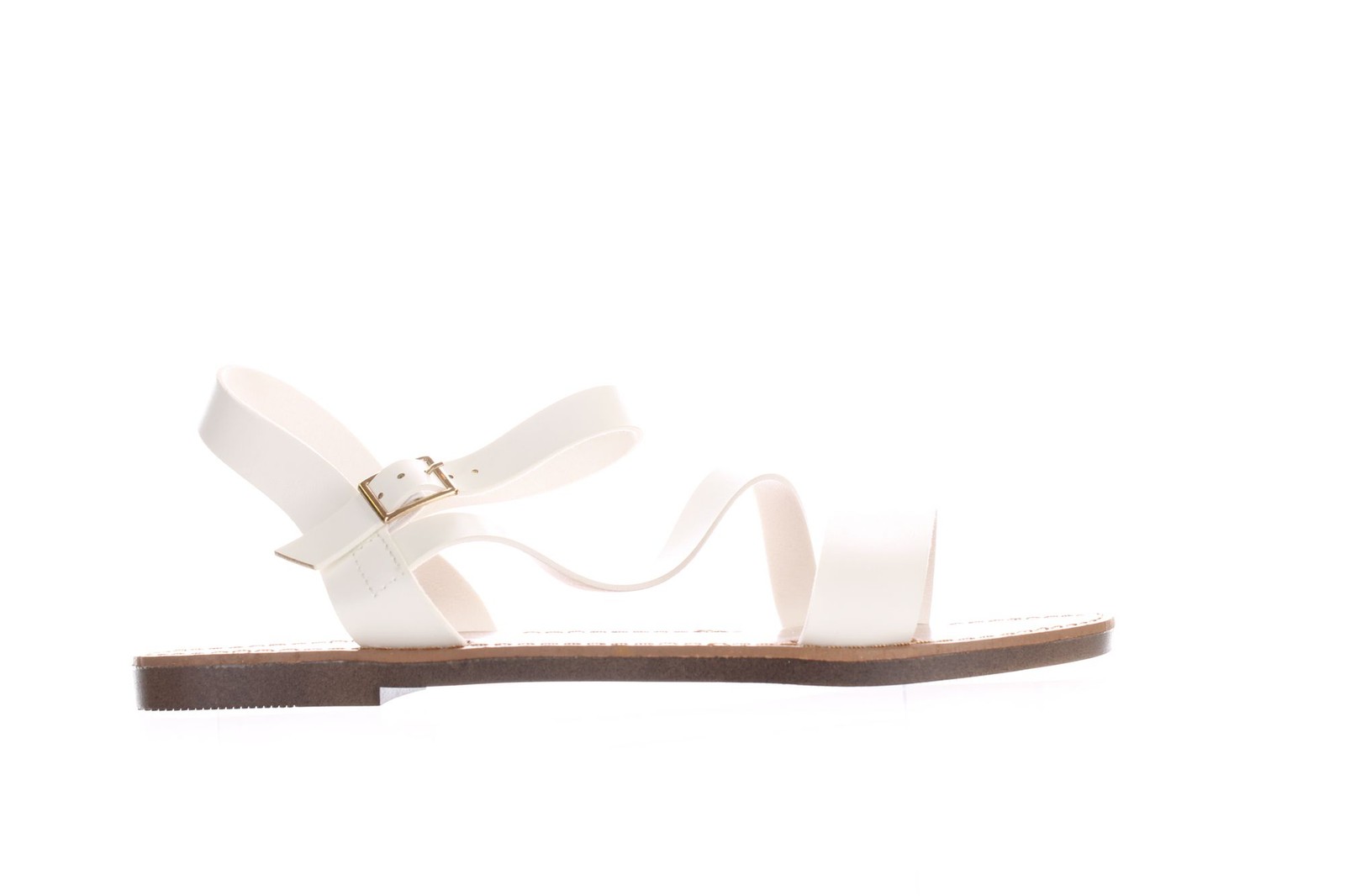 Shoe Land Женские босоножки Marinna White с ремешком на щиколотке, Размер 10