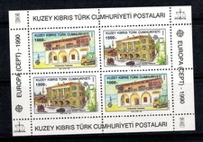 Chypre turque 1990 Mi. Bl. 8 Bloc Feuillet 100% Neuf ** Europa CEPT, Services po