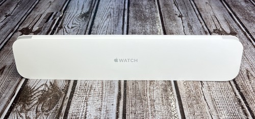 Genuine Apple Sport Band 42mm Black w/ Space Grey Pin New Open Box Official - Photo 2 sur 4