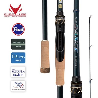 PURELURE FLIGHT DANCE Long Cast Spin Cast Rod 7'4''/7'6''/7'11''/8'2''/8'7''