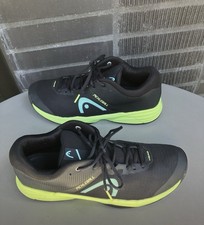 HEAD Revolt Evo 2.0 Men's Size 12 Black Light Green Tennis Pickleball Shoes WIDE