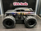 2004 Vintage Mattel Monster Jam 1/24 Cadiac Arrest Monster Truck Diecast Car.