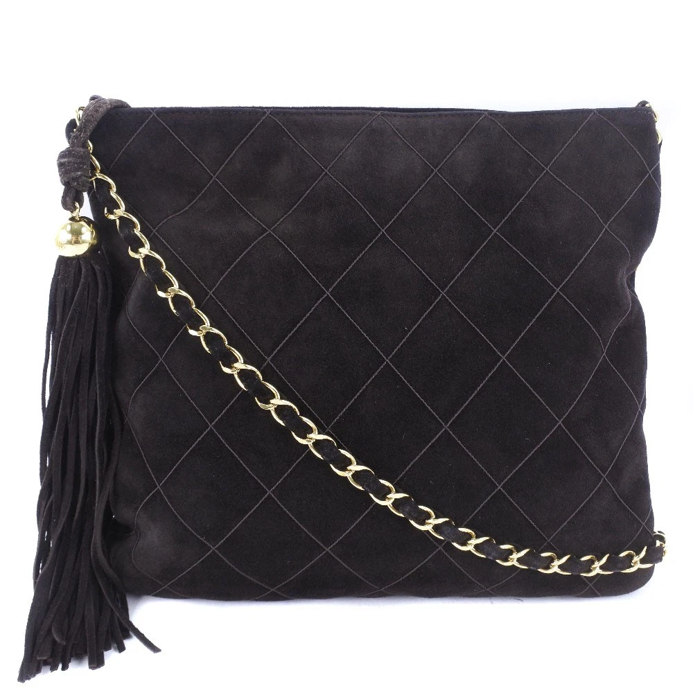 CHANEL Suede Exterior Shoulder Bags Bags & Handbags for Women for