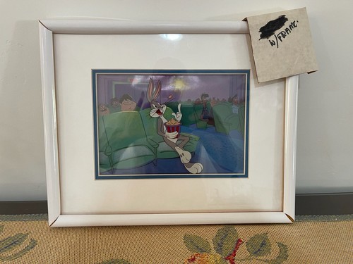 1990 Warner Bros. Bugs Bunny Box Office Bunny Animation Serigraph Cel Framed