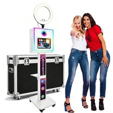 iPad Photo Booth Selfie Station RGB Ring Light LED Light Box For Party Rental