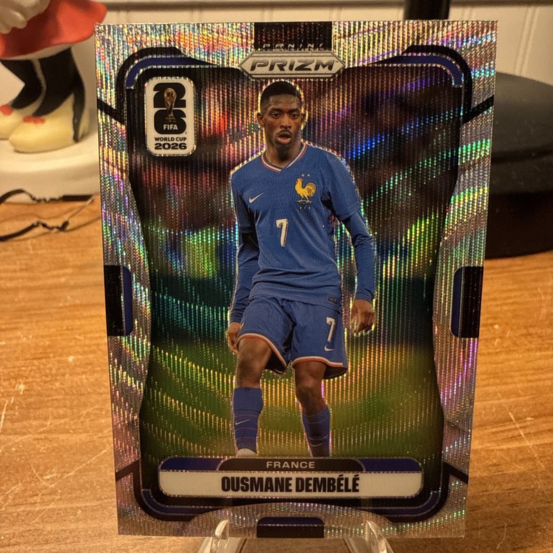 Ousmane Dembele Wave Prizm Parallel Card SP 2026 Panini FIFA World Cup 37 France