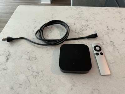 Apple TV Media Streamer  w/ Remote & Power Cable Used Good