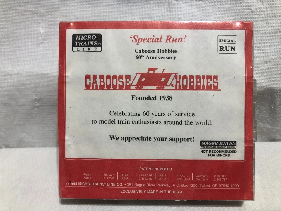 N Scale MTL 98-29 Special Run Caboose Hobbies 60th Anniversary 3 Car Set - Image 3 of 4