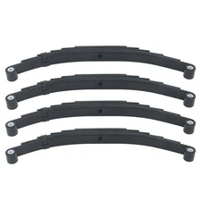 4Pcs Tandem Trailer Axle 3500 lbs Cap 6 Leaf Double Eye Spring For 7000 lbs Axle