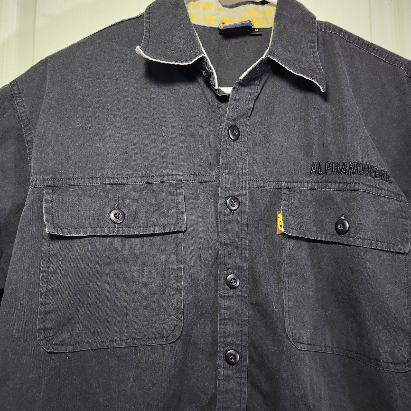 ALPHANUMERIC Men's Black Button Down Short Sleeve… - image 5