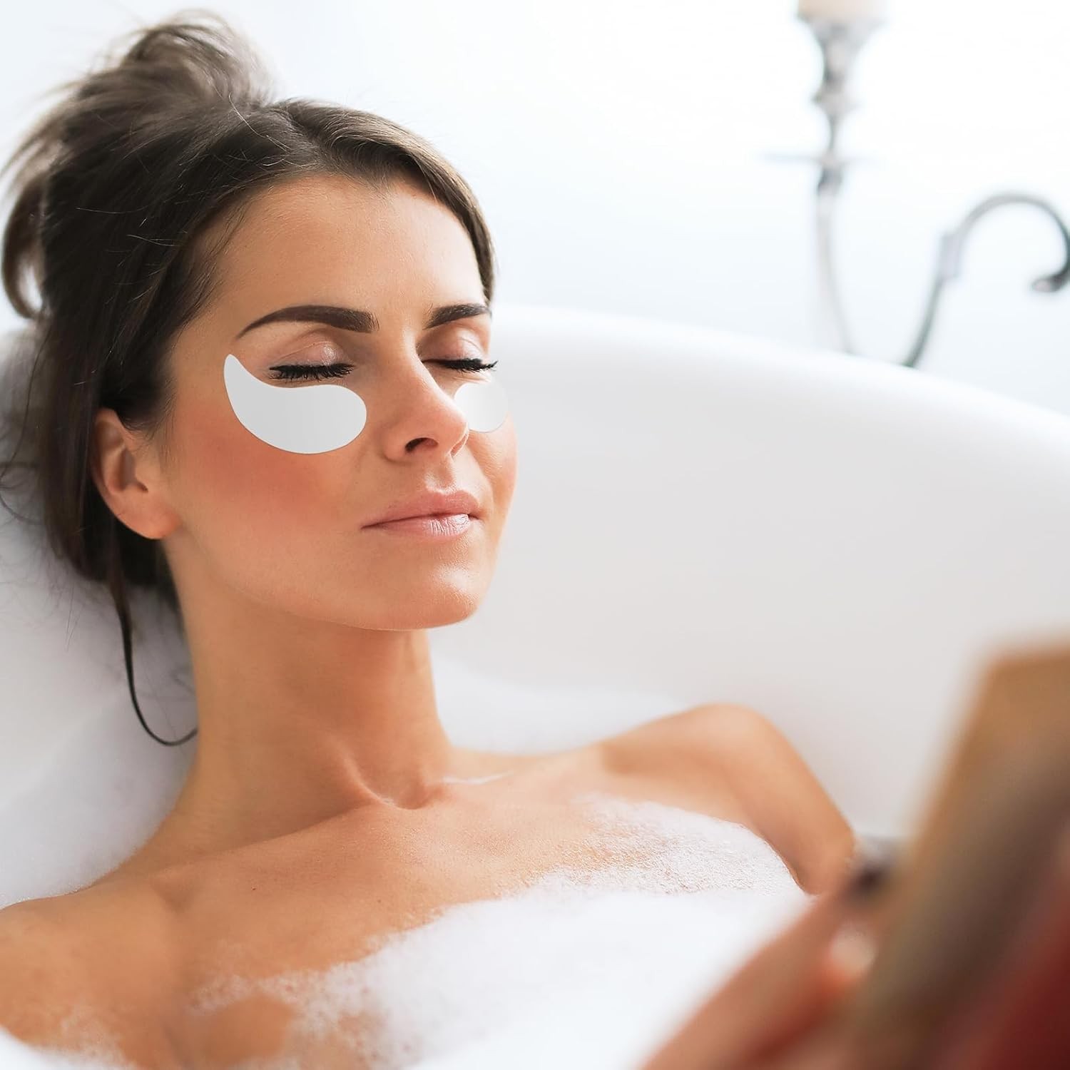 10 PCS Under Eye Patches, Reusable Patches Silicone Eye... 