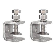 2 Pcs-304 Stainless Steel C-Clamp Heavy Duty-Woodwork-Welding-Building-Household