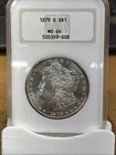 1879-S Morgan Silver Dollar NGC MS64. Old NGC Holder.  Nice Rev Tim Toning