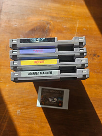 Nintendo NES 4x  PAL Tetris, Dr Mario, Marble Madness, Pinbot