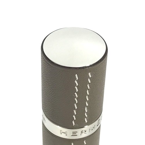 HERMES perfume case refillable Atomizer accessory case Leather Etoupe Beige - Picture 5 of 13