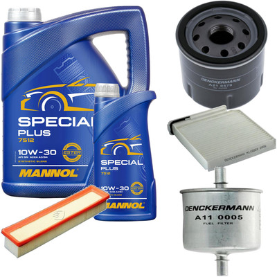 Inspektionspaket MANNOL Special Plus 10W-30 6L für Renault Modus/Grand 1.2