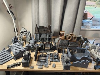 HEDGE SECTION Wargames terrain D&D Building Tiles Job Lot #85 32 28mm