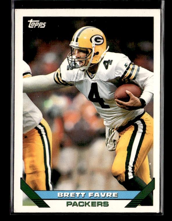 Brett Favre #250 Football Cards 1993 Topps trading card — raw and PSA graded price guide