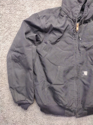 【美品】Carhartt active jacket CARHARTT-Men's XL Black Arctic Quilt Lined Extremes J133 Active