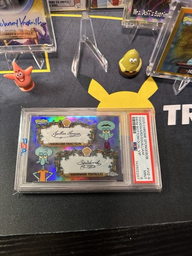 Squidward Tentacles/Squilliam Fancyson Dual VIP PSA9 2025 SpongeBob Topps Chrome